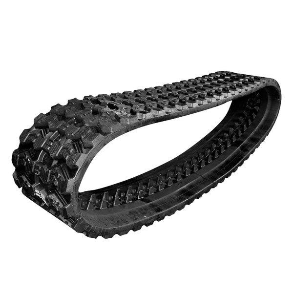 B450X86X55 Rubber Track with Zig Zag Tread Pattern